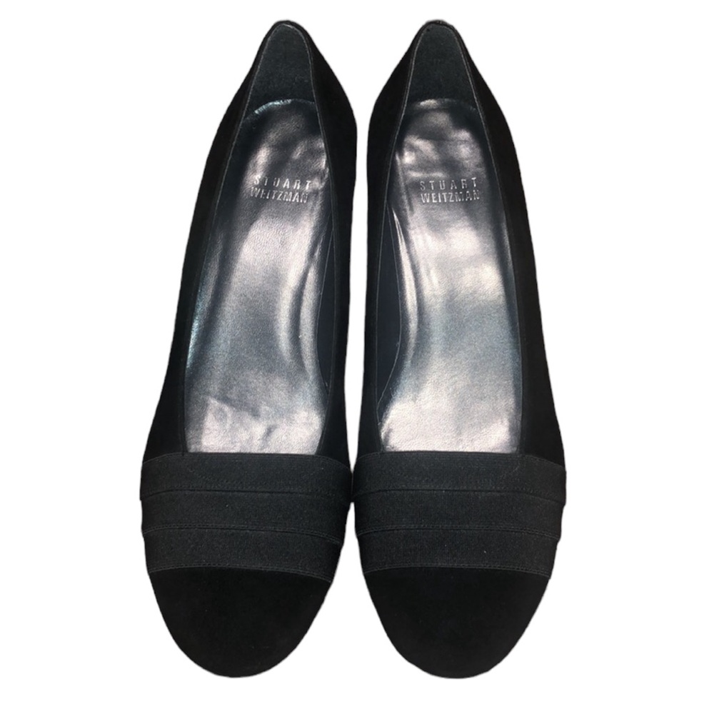 Stuart Weitzman Black Suede Wedge - image 2